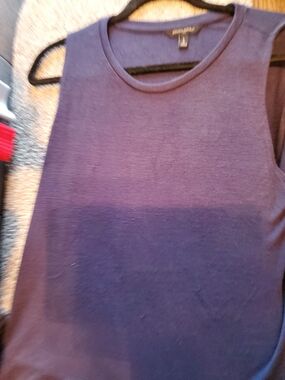Banana Republic Navy Blue Sleeveless Knit Top